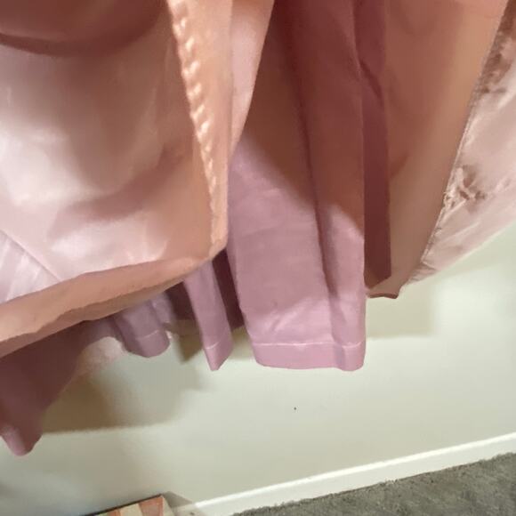 Tat Saunders the Ritz Carlton Boston Vintage Light Pink Puff Sleeve Dress Sz 12 - Picture 9 of 12